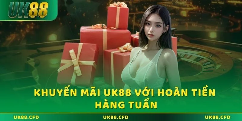 Khuyến mãi UK88 với hoàn tiền hàng tuần